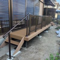 【〇〇様邸】ウッドデッキ・手すりの設置