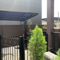 【S様邸】ワンちゃん用にサイクルポート設置　施工：2021年7月