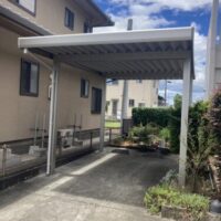 【M様邸】カーポート設置・多機能ルーバーの取付　施工：2022年8月
